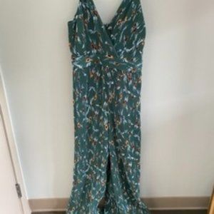Floral Green Jumpsuit